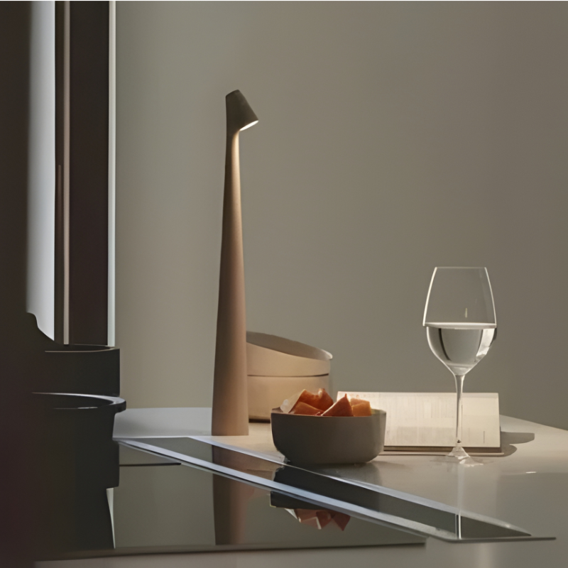 Rechargeable Table Lamp with Touch Dimming and Color Temperature Control, IP54