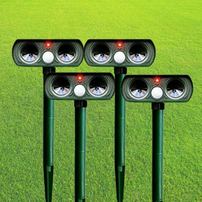 Motion Activated Ultrasonic Deer Repeller with Solar Power and Waterproof Design