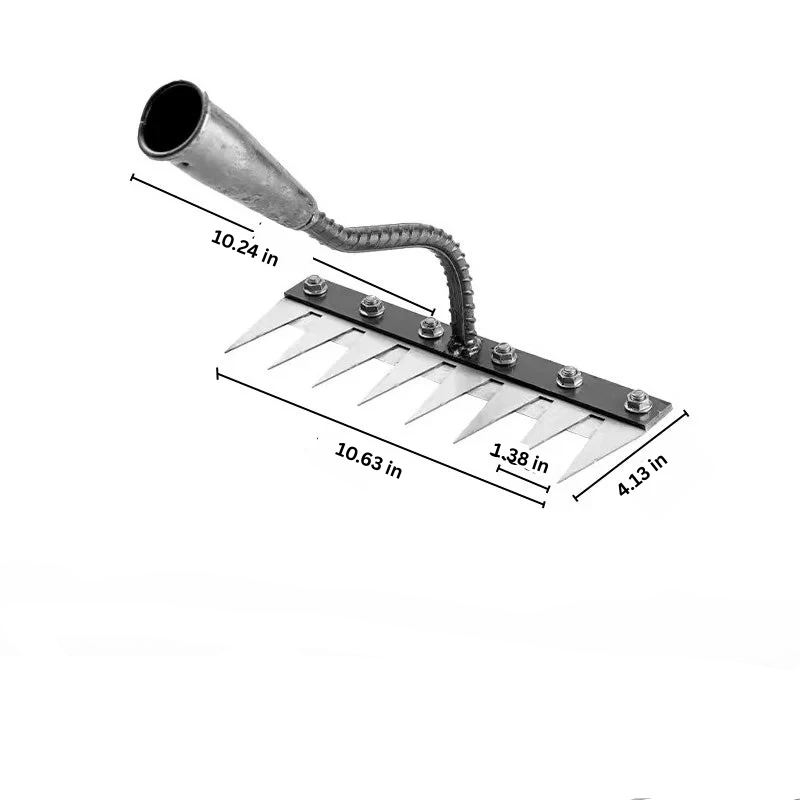 Versatile Handle Rake for Lawn with Detachable Teeth