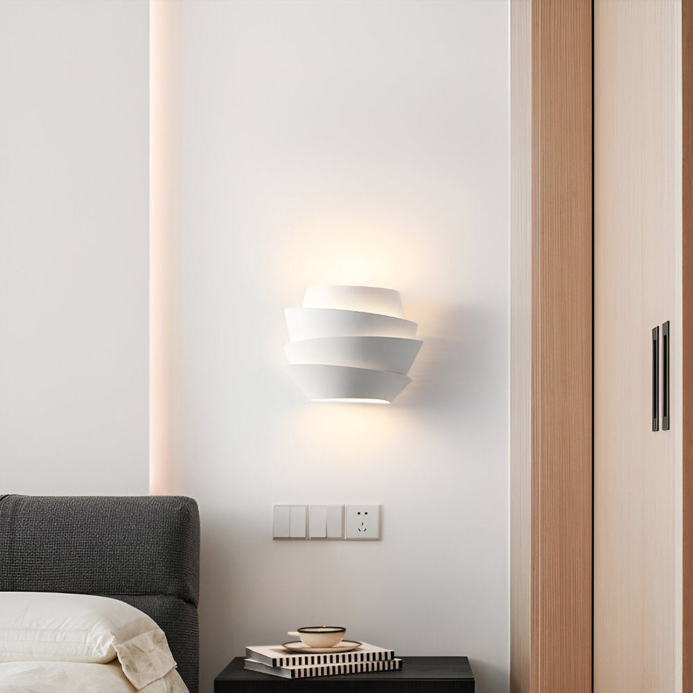 Dual-Head Iron Wall Lamp with E27 LED Sockets and Warm Light