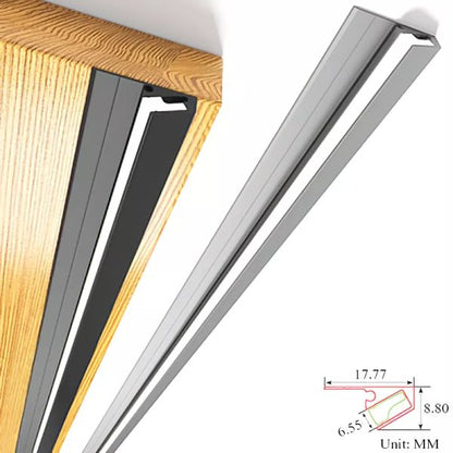 Under Cabinet LED Strip Light with 45-Degree Beam and Customizable Length, Aluminum Housing