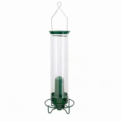 Spinning Perch Bird Feeder with Weight Activated Squirrel Deterrent and Metal Construction