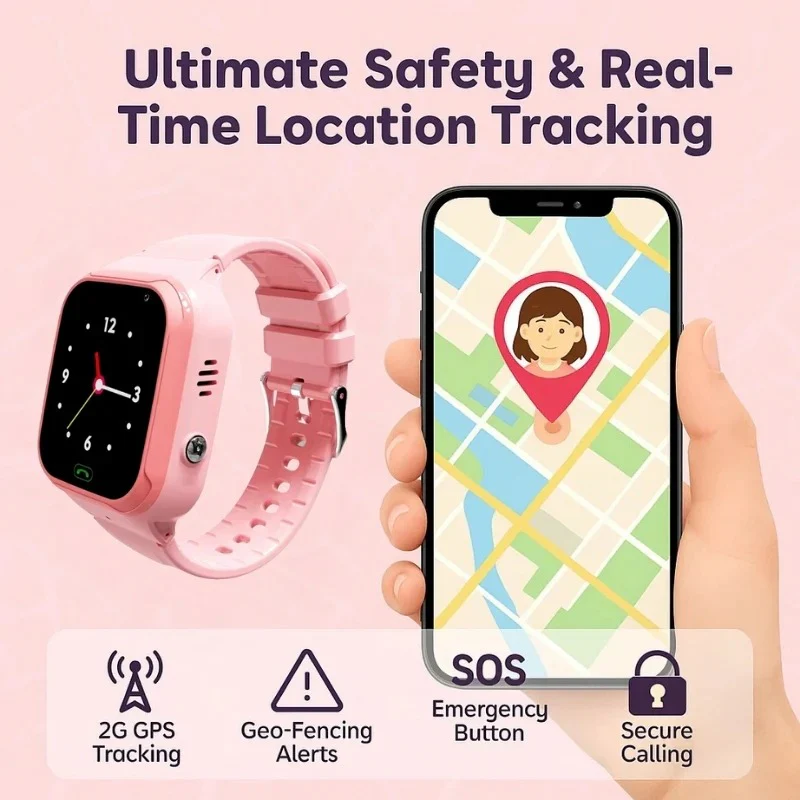 Kids Smart Watch, GPS Tracker Watch