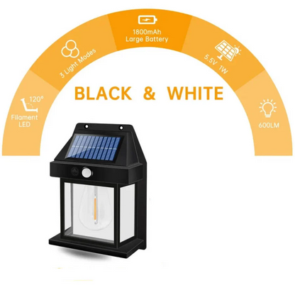 2 Set Outdoor Solar Wall Lamp