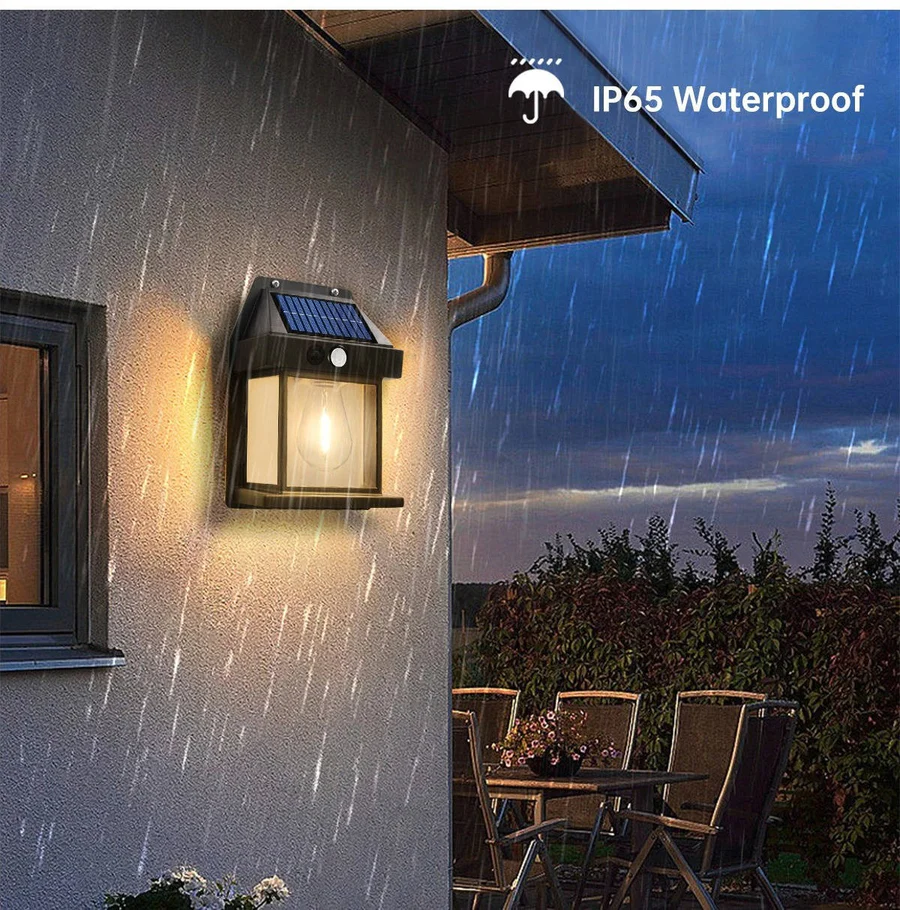 2 Set Outdoor Solar Wall Lamp