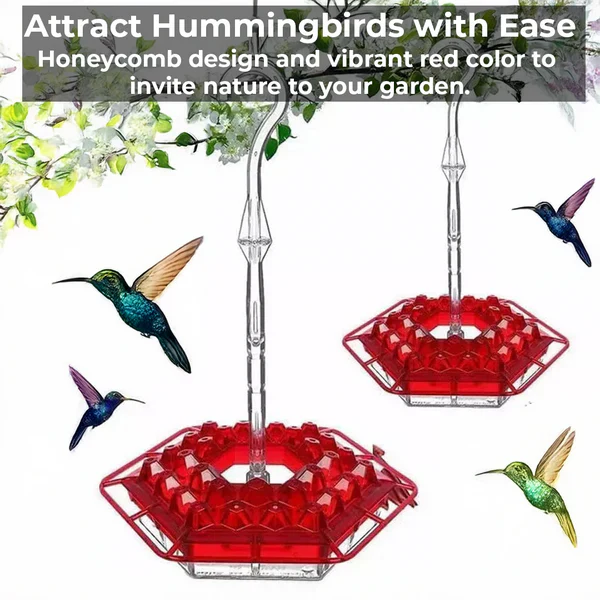 Ant Proof Hummingbird Feeder with 30 Bee Resistant Ports