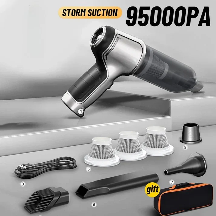 Cordless Vacuum Cleaner for Car and Home with Brushless Motor