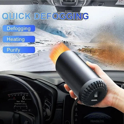 Heating Air Blower for Car Cup Holder, 360° Adjustable