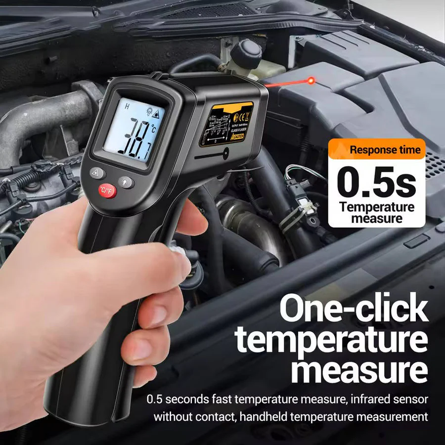 Infrared Laser Thermometer with Non-Contact Temperature