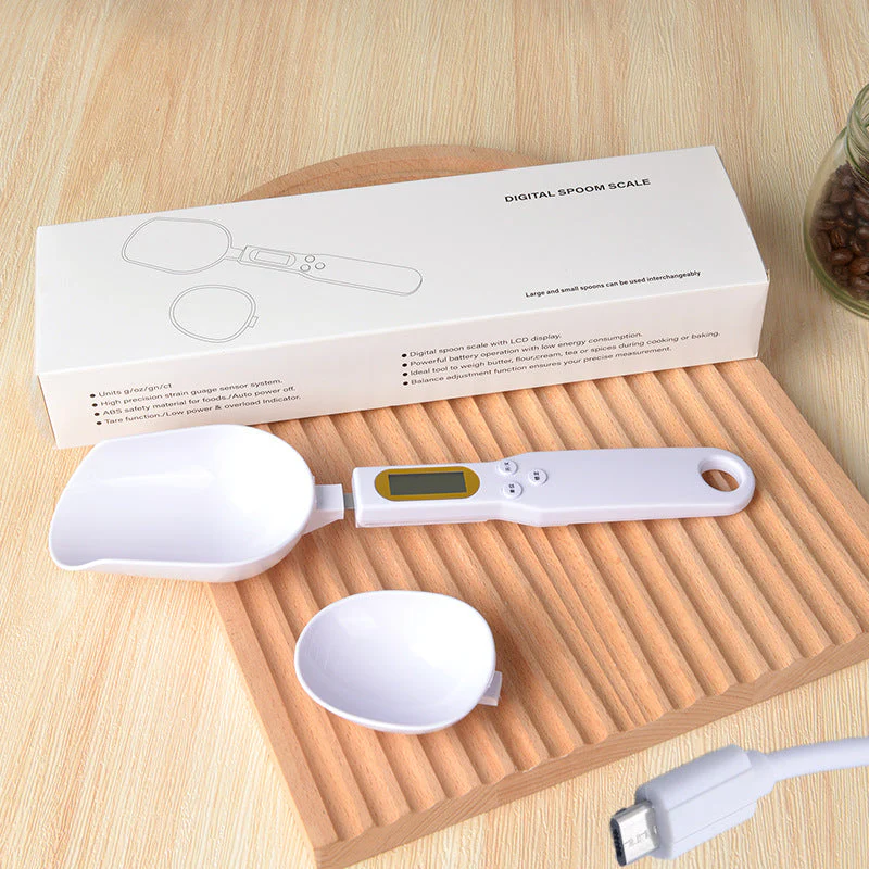 Digital Measuring Spoon Scale, 0.5 g to 500 g, LCD Display