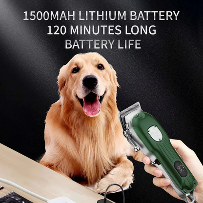 Rechargeable Dog Hair Clipper, All-Metal Design