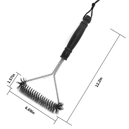 Stainless Steel Barbecue Grill Brush with Long Handle Cleaner
