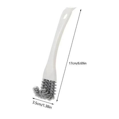 2-in-1 V-Shaped Grill Brush with Scraper