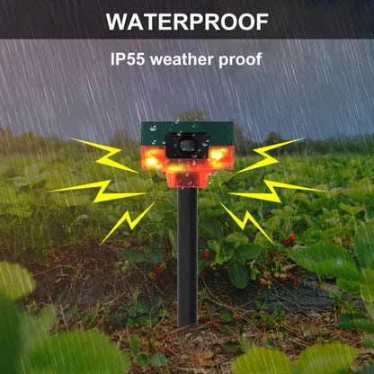 Solar-Powered 360° Repeller for Pigeons, Birds, and Wild Animals