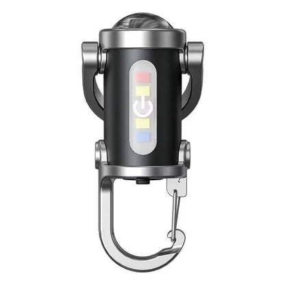 Portable Keychain Light with COB Flood and LED, 6 Brightness Modes