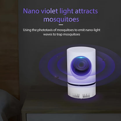 Silent UV Mosquito and Fly Trap with 6 LED Bulbs and Removable Collection Tray