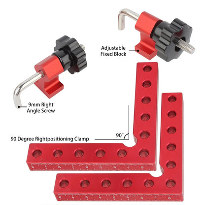 Wood Corner Clamp 90 Degree with Laser Markings and Aluminum Construction