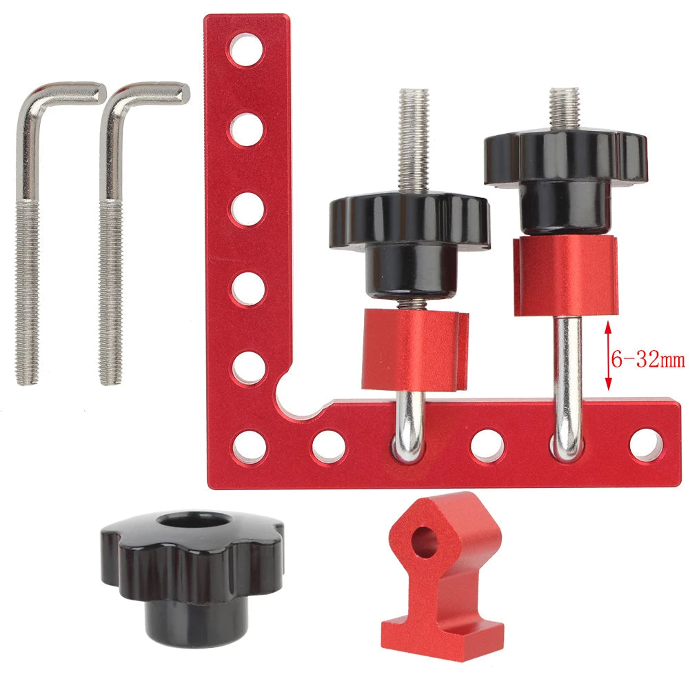 Wood Corner Clamp 90 Degree with Laser Markings and Aluminum Construction