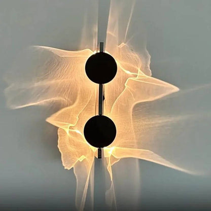 Adjustable Wall Sconce with Rotating Head and Reflective Metal Disc