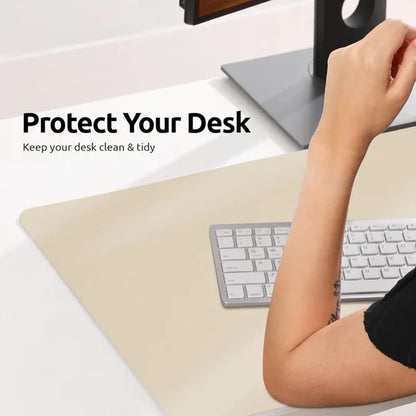 PU Leather Desk Protector, Waterproof Non-Slip Mat