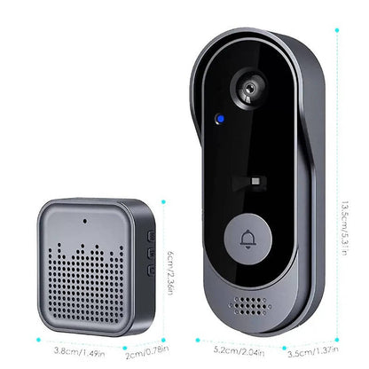 Smart Video Doorbell with Motion Detection and Night Vision, Local Storage