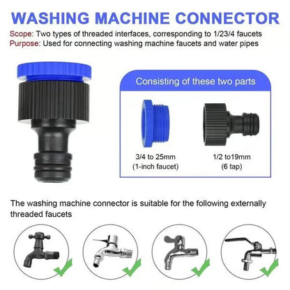 Expandable Garden Hose with Brass Connectors and Multi Pattern Spray Nozzle