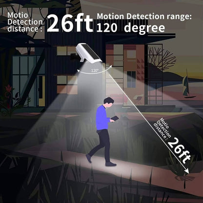 Solar Motion Sensor Floodlight with 77 LED Bulbs and 360-Degree Rotation, IP65 Waterproof