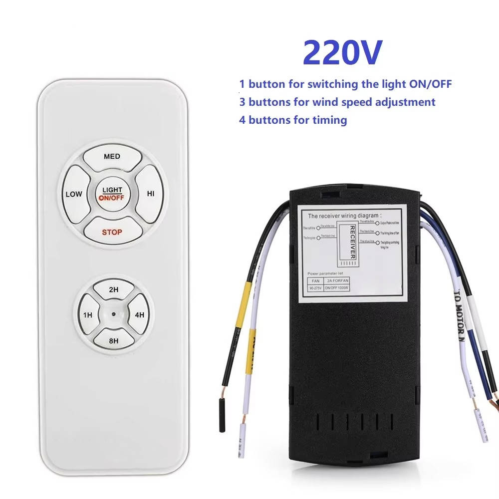 Smart Ceiling Fan Controller with App Control and Voice Command, RF Remote