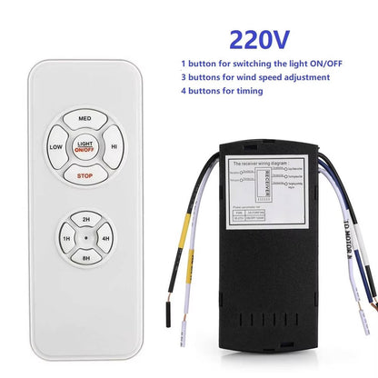 Smart Ceiling Fan Controller with App Control and Voice Command, RF Remote
