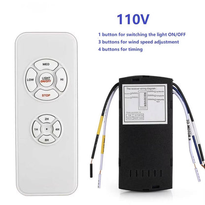 Smart Ceiling Fan Controller with App Control and Voice Command, RF Remote