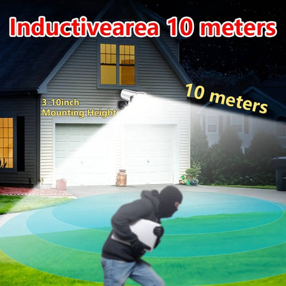 Solar Motion Sensor Floodlight with 77 LED Bulbs and 360-Degree Rotation, IP65 Waterproof