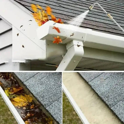 Telescoping Pressure Washer Wand with 4000 PSI Capacity and Six Spray Nozzles for Gutters, Roofs and Walls