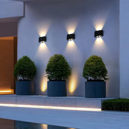 Solar LED Outdoor Wall Light with Warm White and Weatherproof Design