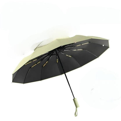 Foldable Umbrella with Reinforced Ribs and UV Blocking Canopy