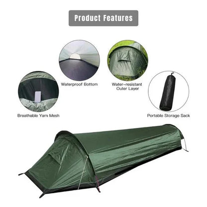 1-Person Ultralight Camping Tent – Portable Waterproof Shelter