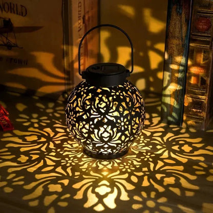 Solar LED Pendant Light with Wireless Remote and Adjustable Brightness, Water-Resistant