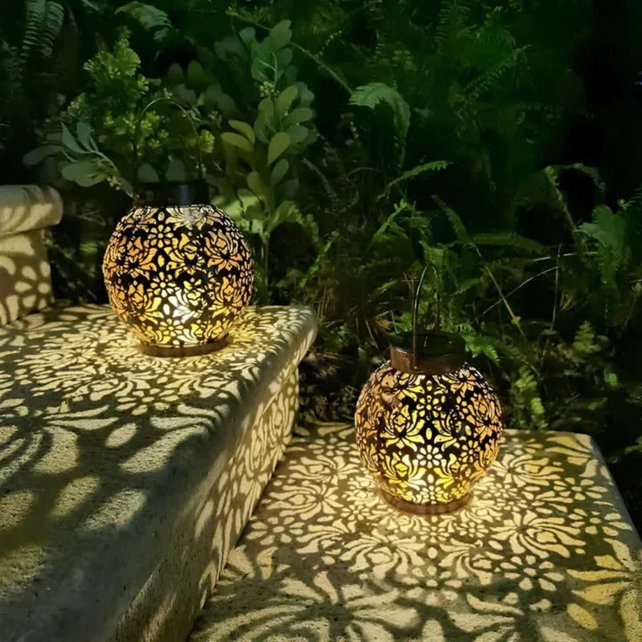 Solar LED Pendant Light with Wireless Remote and Adjustable Brightness, Water-Resistant
