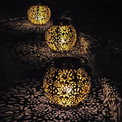 Solar LED Pendant Light with Wireless Remote and Adjustable Brightness, Water-Resistant