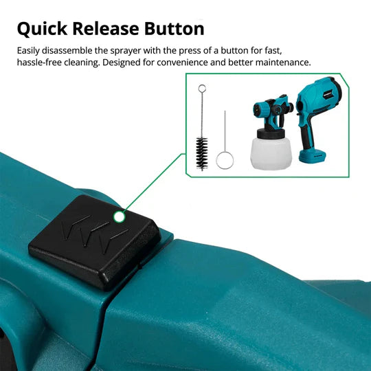 Portable Cordless Paint Sprayer for DIY and Professional Use