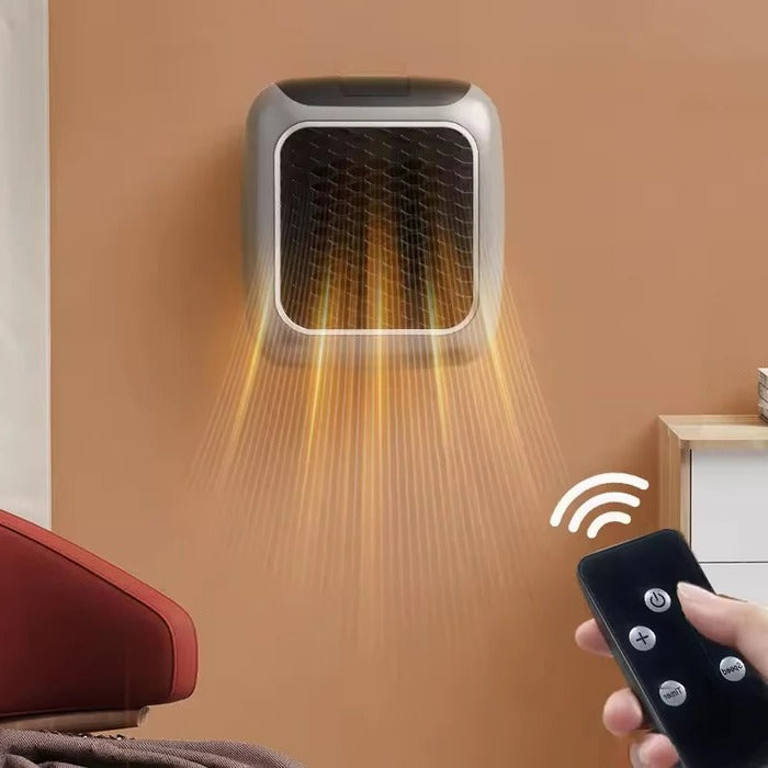 800W Ceramic Electric Heater with Digital Thermostat and 12-Hour Timer