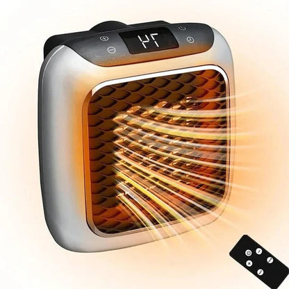 800W Ceramic Electric Heater with Digital Thermostat and 12-Hour Timer