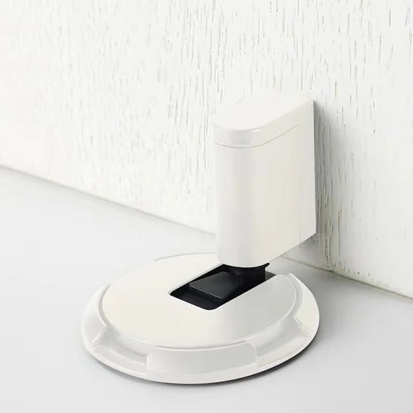 Adjustable Door Stopper with Zinc Alloy Construction and Dual Mounting Options