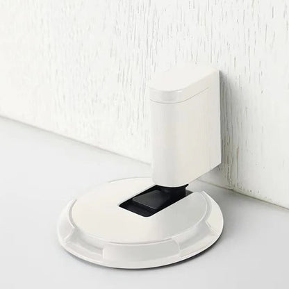 Adjustable Door Stopper with Zinc Alloy Construction and Dual Mounting Options