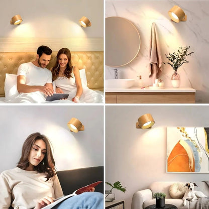 Adjustable LED Wall Light with Touch Control and 3 Color Temperatures