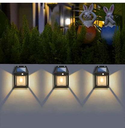 2 Set Outdoor Solar Wall Lamp