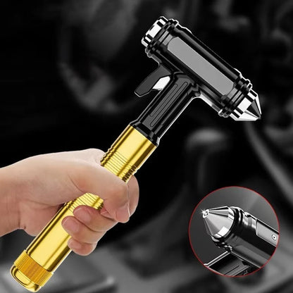 All Metal Car Safety Window Hammer Emergency Glass Breaker and Seat Belt Cutter