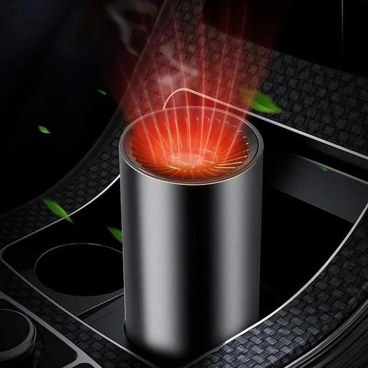 Heating Air Blower for Car Cup Holder, 360° Adjustable