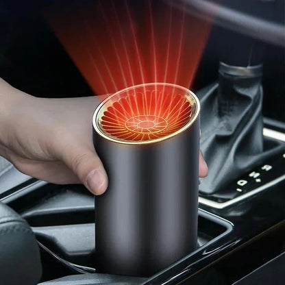 Heating Air Blower for Car Cup Holder, 360° Adjustable