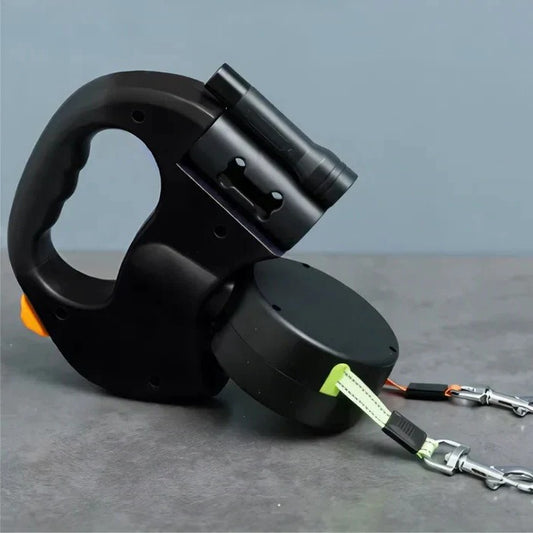 TangleFree Dual Dog Leash with LED Light and 360° Swivel