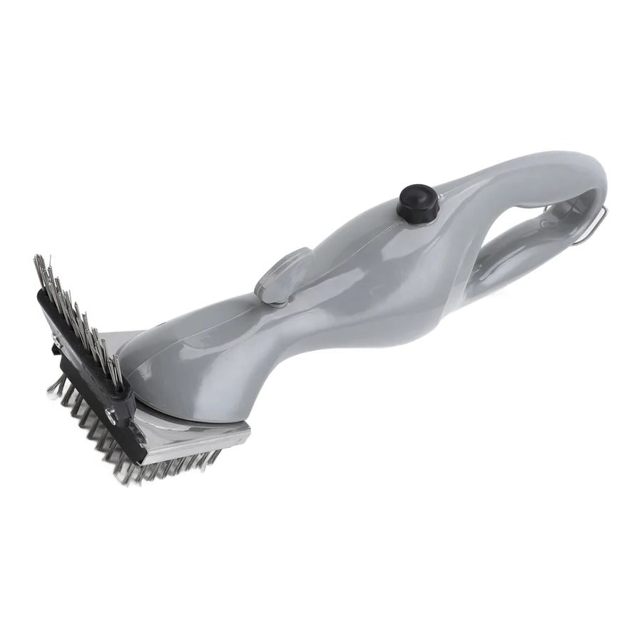 BBQ Grill Cleaning Brush with Handle & Stainless Steel Bristles